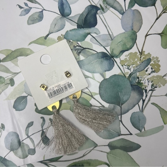 Madewell Gold Plated Sterling Silver Tassel Earrings - Picture 3 of 3